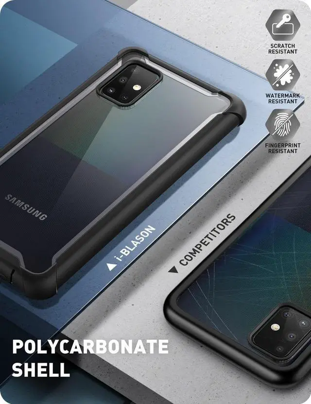 Alt view image 5 of 8 - I-BLASON For Samsung Galaxy A71 5G Case [ Not For A71 4G&A71 5G UW Version] Ares Full-Body Cover with Built-in Screen Protector