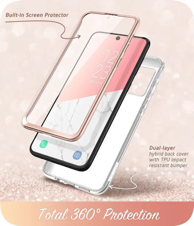 Alt view image 2 of 7 - i-Blason Cosmo Designed for Samsung Galaxy A71 5G Case [Not fit A71 4G Version & A71 5G UW Verizon], Slim Stylish Protective Case with Built-in Screen Protector (Marble)