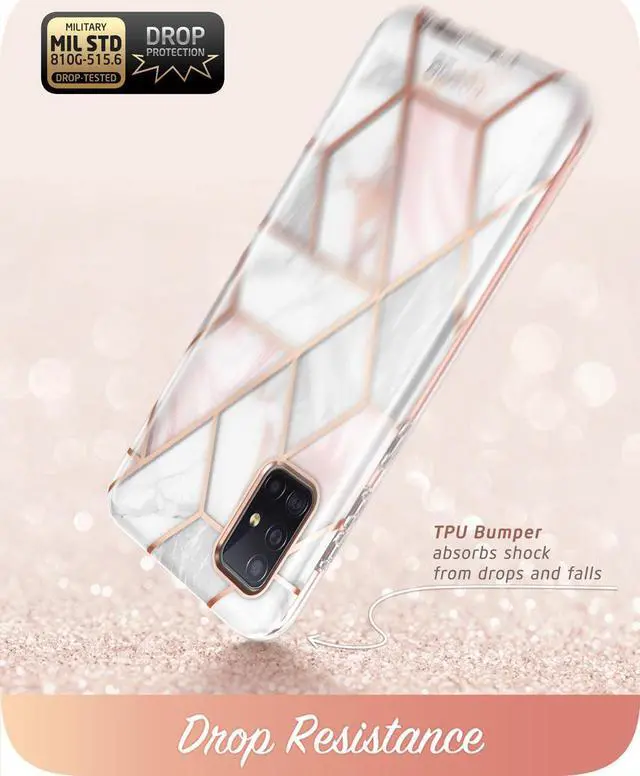 Alt view image 4 of 7 - i-Blason Cosmo Designed for Samsung Galaxy A71 5G Case [Not fit A71 4G Version & A71 5G UW Verizon], Slim Stylish Protective Case with Built-in Screen Protector (Marble)
