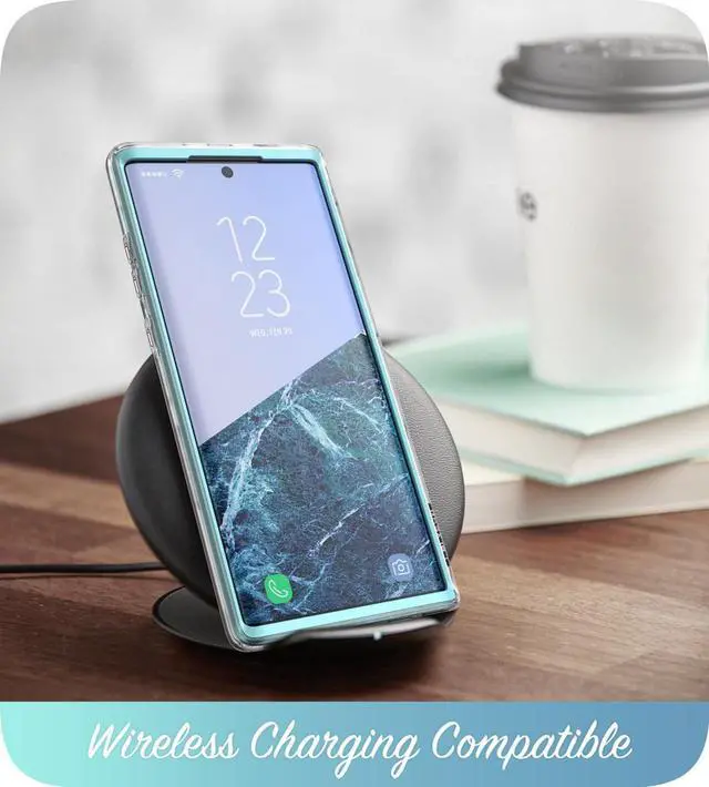 Alt view image 5 of 6 - i-Blason Cosmo Series Case Designed for Galaxy Note 10 (2019 Release), Protective Bumper Marble Design Without Built-in Screen Protector Blue