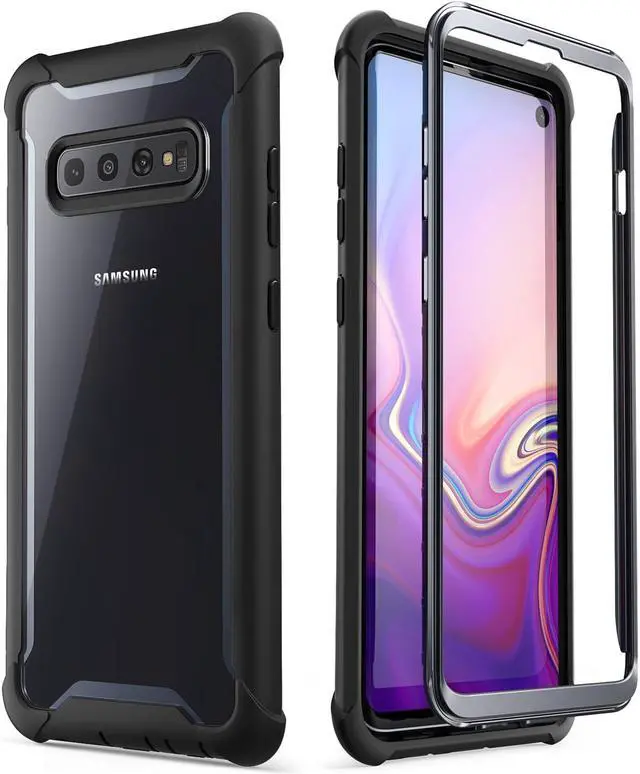 Alt view image 2 of 8 - I-BLASON For Samsung Galaxy S10 Case 6.1 inch Ares Full-Body Rugged Clear Bumper Cover WITHOUT Built-in Screen Protector