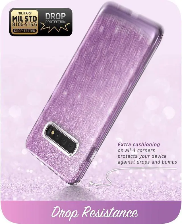 Alt view image 4 of 5 - i-Blason Cosmo Series Designed for Samsung Galaxy S10 Case Stylish Full-Body Protective Bumper Case Without Built-in Screen Protector for Galaxy S10 2019 Release, Purple