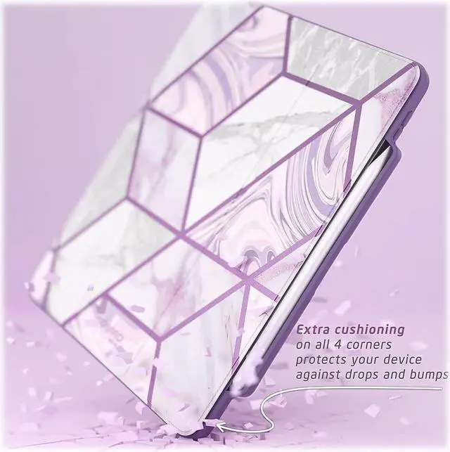 Alt view image 7 of 8 - I-BLASON For iPad Pro 11 Case (2020) Cosmo Full-Body Trifold Stand Marble Case Flip Cover with Auto Sleep/Wake & Pencil Holder
