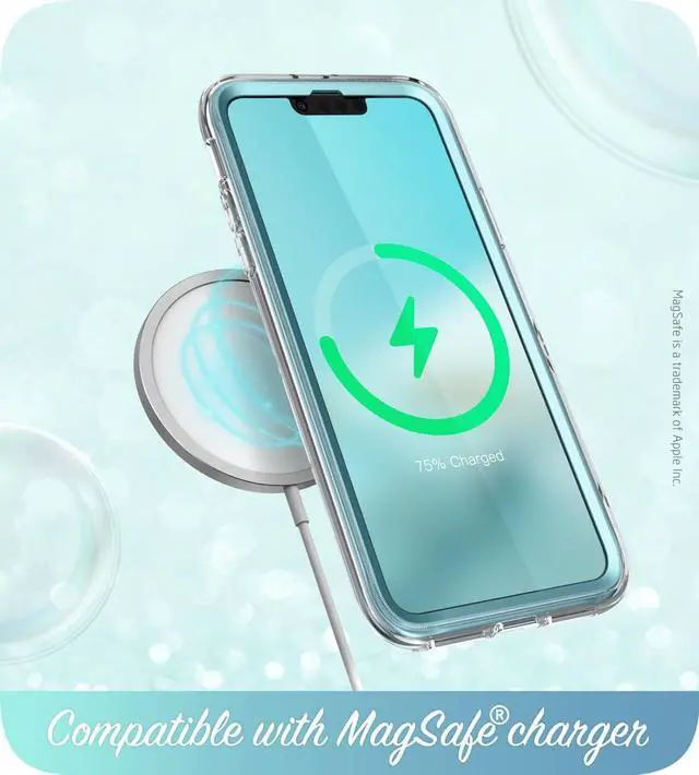 Alt view image 5 of 7 - i-Blason Cosmo Series Case for iPhone 13 Mini 5.4 inch (2021 Release), Slim Full-Body Stylish Protective Case with Built-in Screen Protector (Ocean)