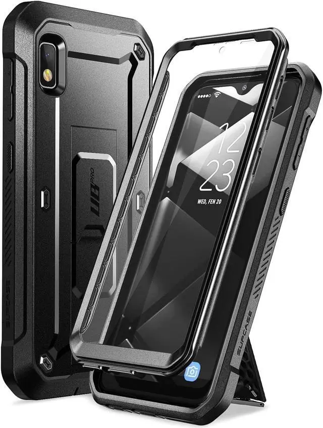 Alt view image 3 of 9 - SupCase Unicorn Beetle Pro Series Designed for Samsung Galaxy A10e Case(2019 Release), Full-Body Rugged Holster & Kickstand Case with Built-in Screen Protector (Black)