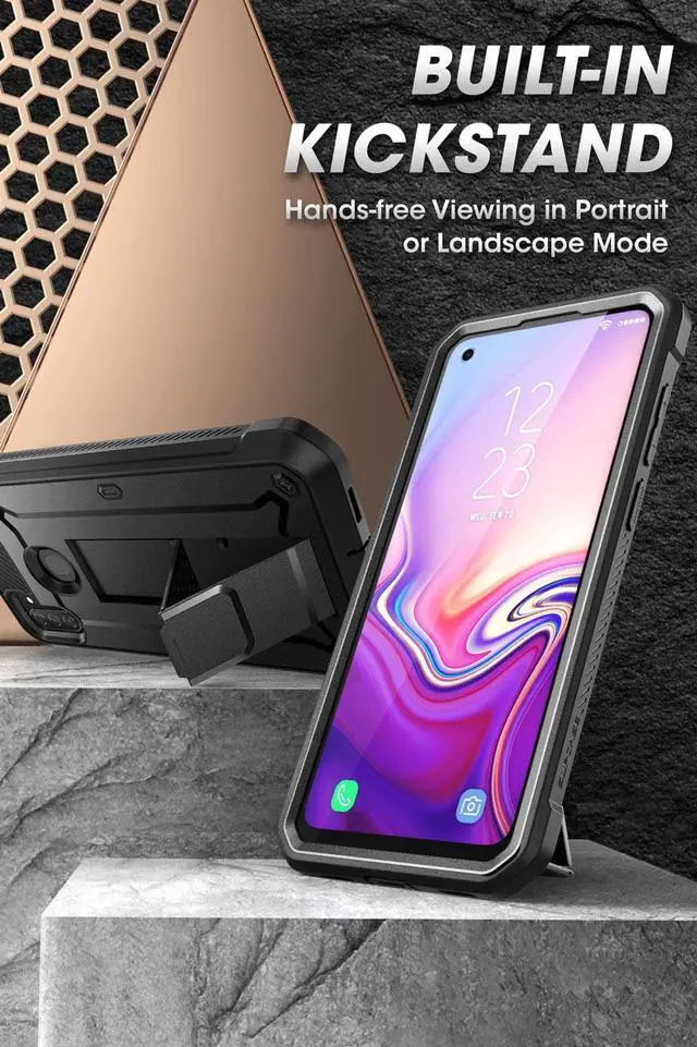 Alt view image 2 of 5 - SupCase Unicorn Beetle Pro Series Case Designed for Samsung Galaxy A11 (2020 Release), Full-Body Rugged Holster & Kickstand Case with Built-in Screen Protector (Black)