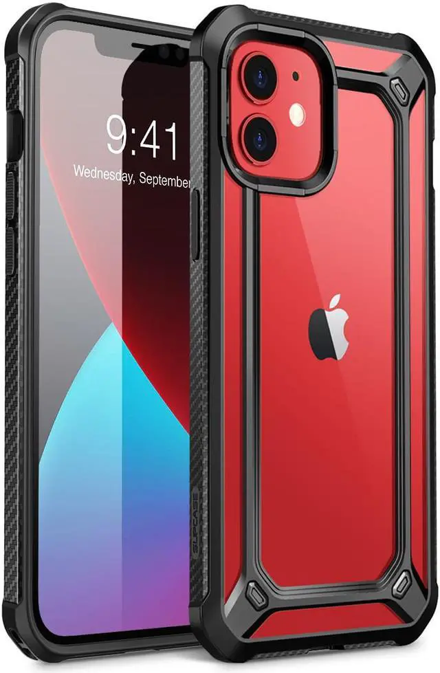 Main image of SupCase Unicorn Beetle EXO Series Case for iPhone 12 / iPhone 12 Pro (2020 Release) 6.1 Inch, Premium Hybrid Protective Clear Bumper Case (Black)