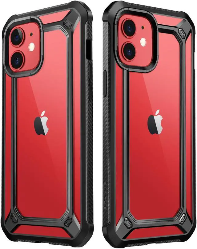 Alt view image 2 of 7 - SupCase Unicorn Beetle EXO Series Case for iPhone 12 / iPhone 12 Pro (2020 Release) 6.1 Inch, Premium Hybrid Protective Clear Bumper Case (Black)