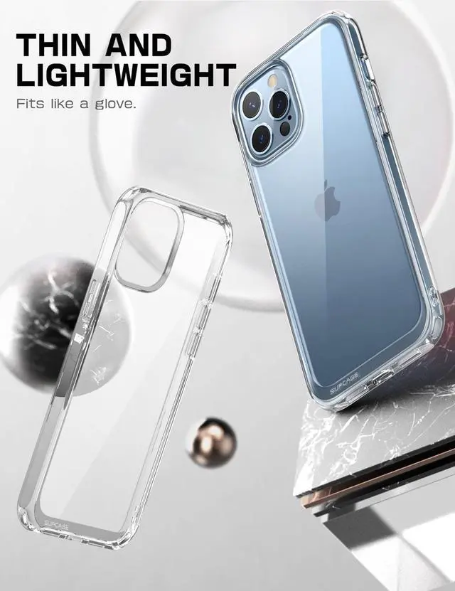 Alt view image 2 of 7 - SUPCASE Unicorn Beetle Style Case Designed for iPhone 13 Pro (2021 Release) 6.1 Inch, Premium Hybrid Protective Clear Case (Azure)
