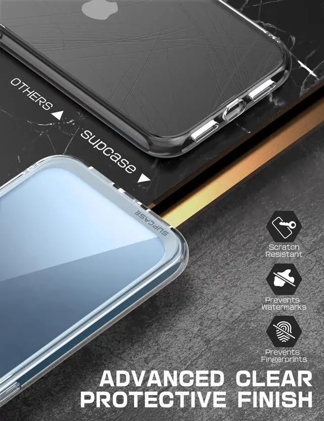 Alt view image 5 of 7 - SUPCASE Unicorn Beetle Style Case Designed for iPhone 13 Pro (2021 Release) 6.1 Inch, Premium Hybrid Protective Clear Case (Azure)