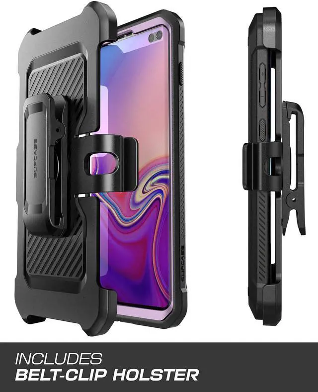 Alt view image 6 of 8 - Galaxy S10 Plus Unicorn Beetle Pro Full Body Rugged Holster Case (Purple)