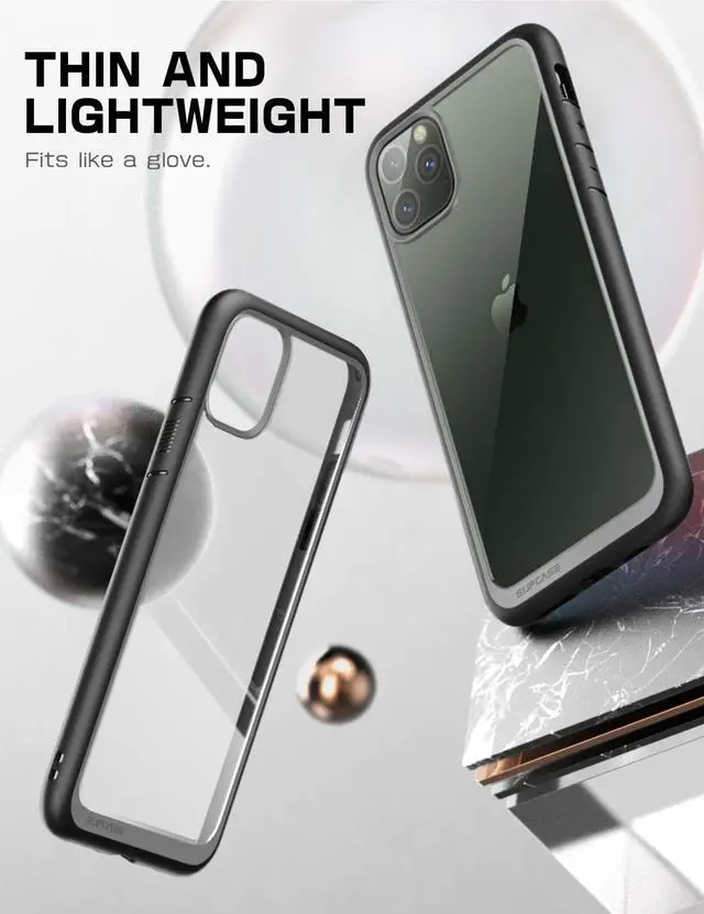 Alt view image 2 of 7 - Supcase Unicorn Beetle Style Series Case Designed for Iphone 11 Pro Max 6.5 Inch (2019 Release), Premium Hybrid Protective Clear Case (Black)