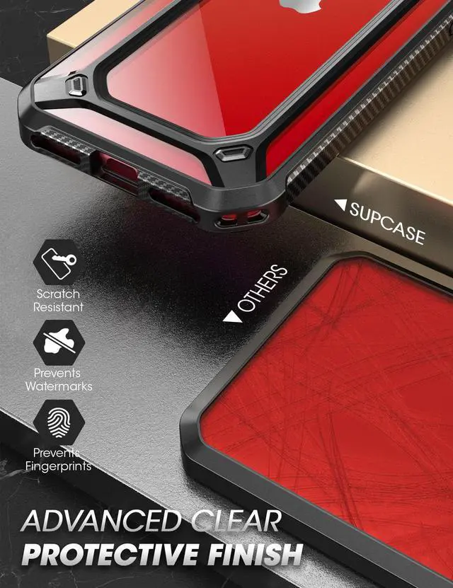 Alt view image 4 of 7 - SUPCASE [Unicorn Beetle EXO Series] Case for iPhone SE 3rd Gen (2022) / iPhone SE 2nd generation (2020) , Premium Hybrid Protective Clear Bumper Case for iPhone SE /7/8 (Black)