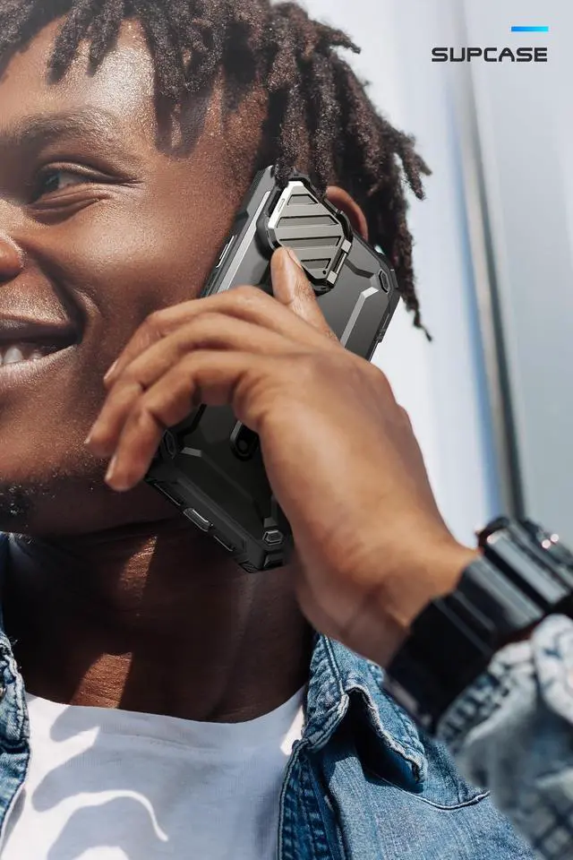 Alt view image 7 of 7 - SUPCASE UBMag XT for iPhone 15 Pro Max Case 6.7" with Camera Cover, [Compatible with MagSafe] Heavy Duty Rugged Case with Built-in Kickstand (Black)