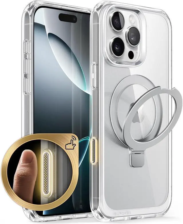 Main image of SUPCASE for iPhone 16 Pro Case with Camera Control Capture Button (Unicorn Beetle Mag Stand), [Compatible with MagSafe] Slim Protective Magnetic Phone Case for iPhone 16 Pro 6.3'' 2024, Clear