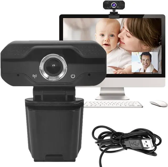 Alt view image 3 of 7 - HD Webcam Desktop Laptop 1080P Web Camera Built-in Microphone for Video Calling 1920x1080 Resolution USB Desktop Laptop Web Cam Camera, Video Calling Computer Camera, Built-in Mic, Flexible Rotatable