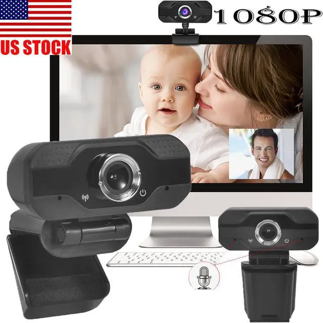 Main image of HD Webcam Desktop Laptop 1080P Web Camera Built-in Microphone for Video Calling 1920x1080 Resolution USB Desktop Laptop Web Cam Camera, Video Calling Computer Camera, Built-in Mic, Flexible Rotatable