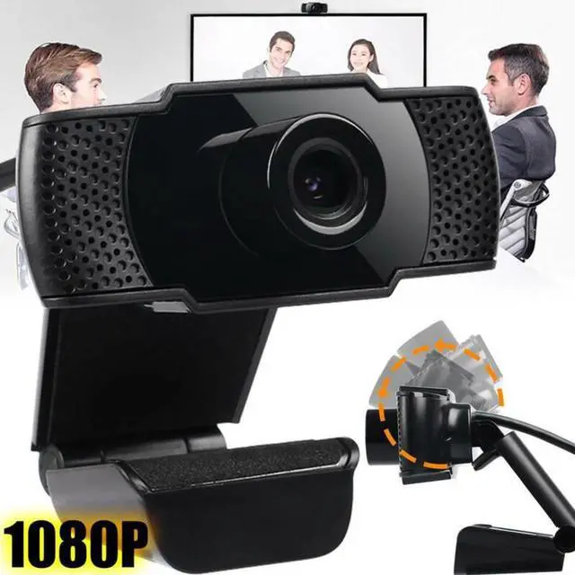 Alt view image 2 of 6 - HD 1080P Webcam Desktop Laptop Computer PC Camera Built in Microphone Clip-On for Video Calling Video Conferencing Autofocus Dual Mic USB 2.0 Web Cam