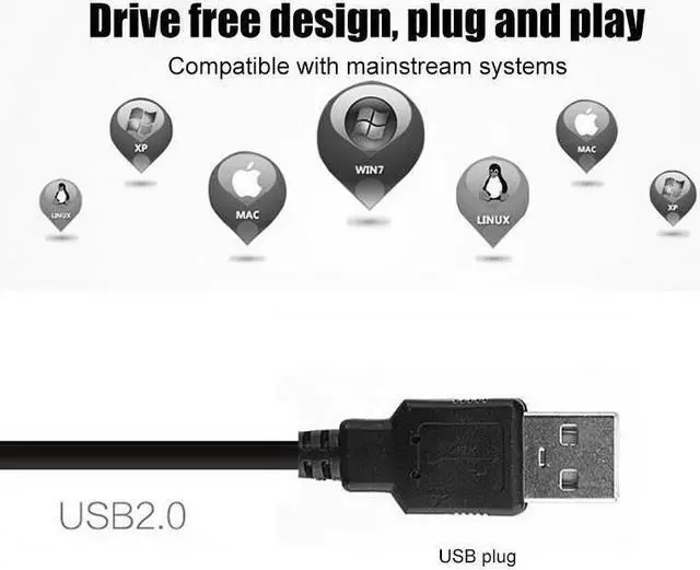 Alt view image 6 of 6 - HD 1080P Webcam Desktop Laptop Computer PC Camera Built in Microphone Clip-On for Video Calling Video Conferencing Autofocus Dual Mic USB 2.0 Web Cam