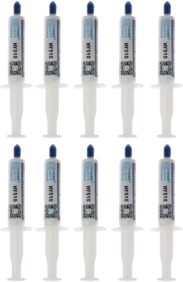 Main image of 10Pcs Compound Silicon Thermal Grease Paste HY510 5g for CPU HeatSink Processor GPU Cooling silicone Fan Thermal Paste