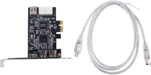Main image of D7YC PCIe 3 Ports Firewire Cable Expansion Card PCI Express 1394B & 1394A TI XIO2213B Chipset Adapter