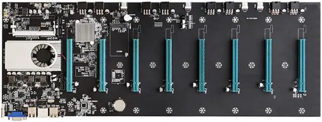 Main image of Upgrade BTC-S37 Mining Motherboard 8Gb DDR3 PCIe 8 Graphics GPU Card X16 SATA3 4USB Gigabit Rj45 HDMI-compatible VGA