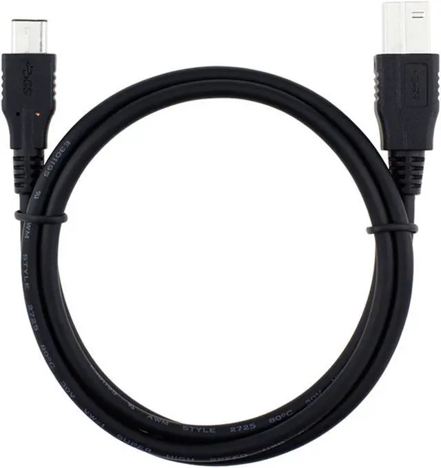 Main image of USB-C USB 3.1 Type C Male Connector to USB Standard B Male Data Cable for Apple Laptop & Laptop Black