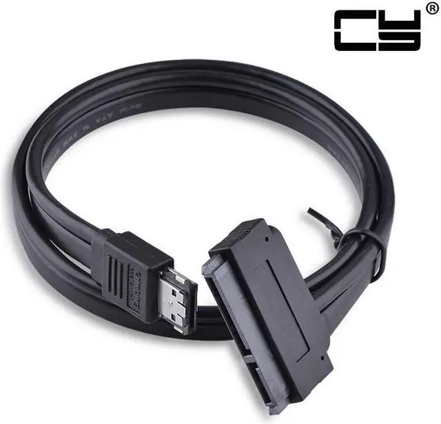 Main image of Chenyang Dual Power 12V 5V eSATAp Power ESATA USB 2.0 Combo to SATA 22Pin Cable for 2.5" 3.5" Hard Disk Drive 50cm