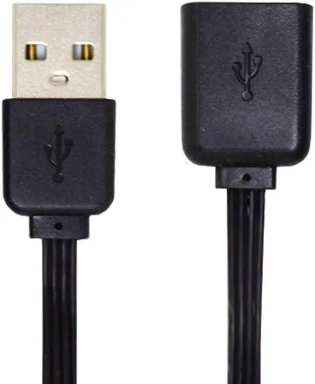 Main image of 13cm USB 2.0 Type-A Male to USB Type-A Female Data Flat Slim FPC Cable for FPV & Disk & Phone