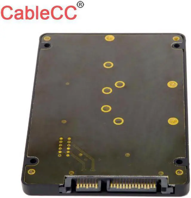 Main image of mSATA SSD & Combo M.2 NGFF B-key to SATA 3.0 Adapter Converter Case Enclosure with Switch