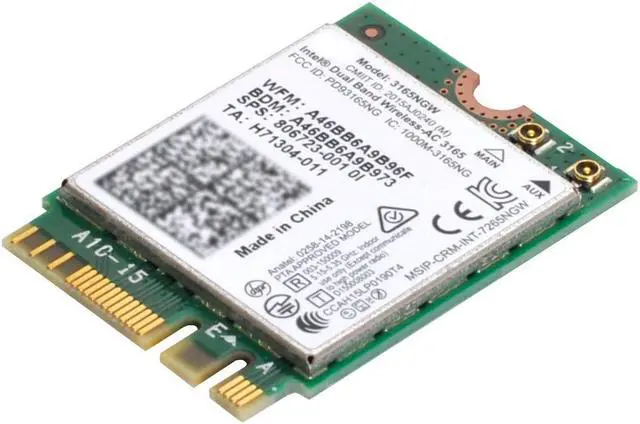 Main image of M.2 NGFF WLAN Card +BT 4.0 Network Adapter Dual Band Wireless 2.4G 5Ghz 433Mbps 3165AC NGFF 802.11AC WiFi 3165NGW