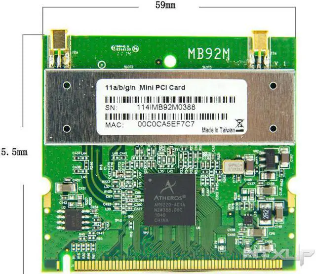 Main image of MB92M AR9220 802.11a/b/g/n Dual band 300M Mini PCI Wireless WiFi Wlan Card 2.4Ghz 5Ghz 300Mbps Network Adapter MB92M AR9220 802