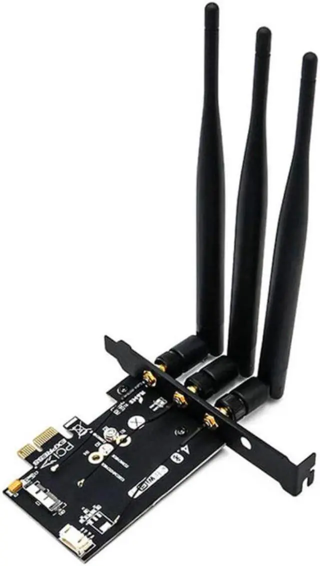 Main image of Pcie WiFi Card to PCI-E X1 Adapter Card PC/Hackintosh Without BCM943224PCIEBT2/Bcm94360CS2/BCM943602CS WiFi Card