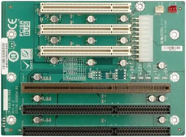 Main image of IPC 3*PCI IP-6SA-RS-R40 PCISA Bus Slot 2*ISA Industrial passive  PCISA backplane CPU Card Supports ATX power interface