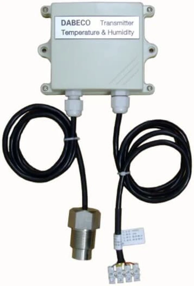 Main image of Screw-type pressure duct temperature and humidity transmitter RS485 modbus rtu interface Power supply voltage 12-24V