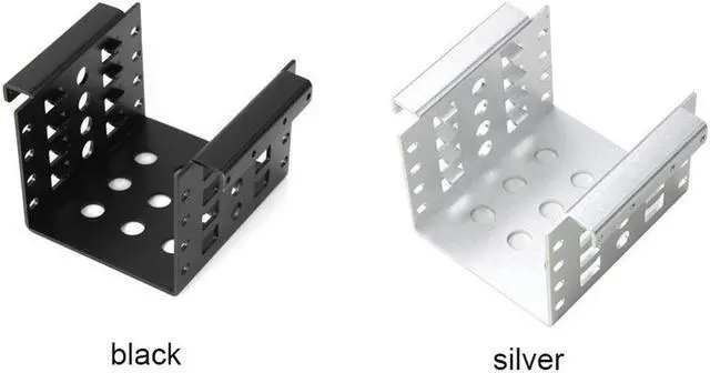 Main image of OIAGLH Aluminum 4 Bay 2.5 in SATA HDD SSD to 3.5 in Bracket Adapter 2.5 in to Floppy Hard Drive Disk Mounting Converter Kit ~3