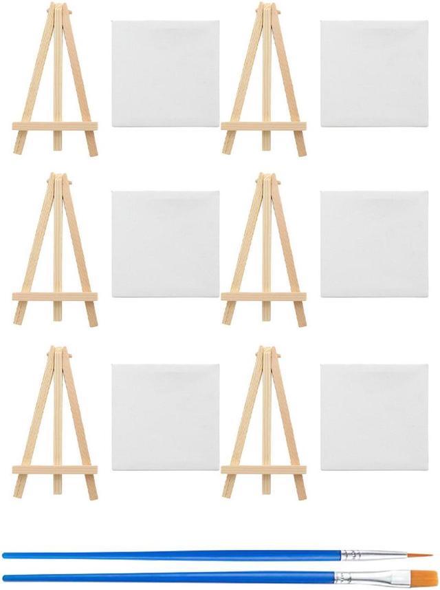 OIAGLH Wedding Mini Drawing Display Craft Small Easels Art Supplies Adjustable Office Stable Tripod with Canvas Tabletop Wooden