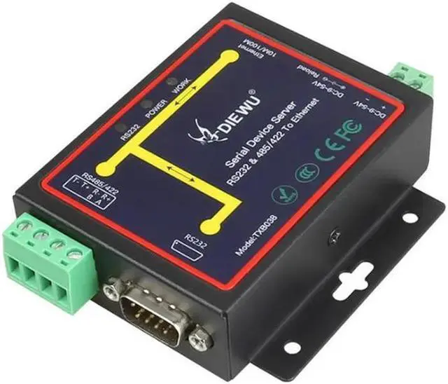 Main image of FOR RJ45 to RS232 RS485 Industrial male converter TCP/UDP Serial RS232 RS485 to Ethernet Device Server