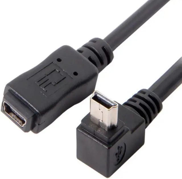 Main image of FOR Mini USB 5P 90D up direct angled male to mini usb 5p Female extension cable
