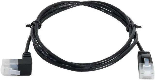 Main image of FOR Cat6 Ethernet Cable RJ45 Up Angled to Straight UTP Network Cable Patch Cord 90 Degree Cat6a Lan for Laptop Router TV BOX