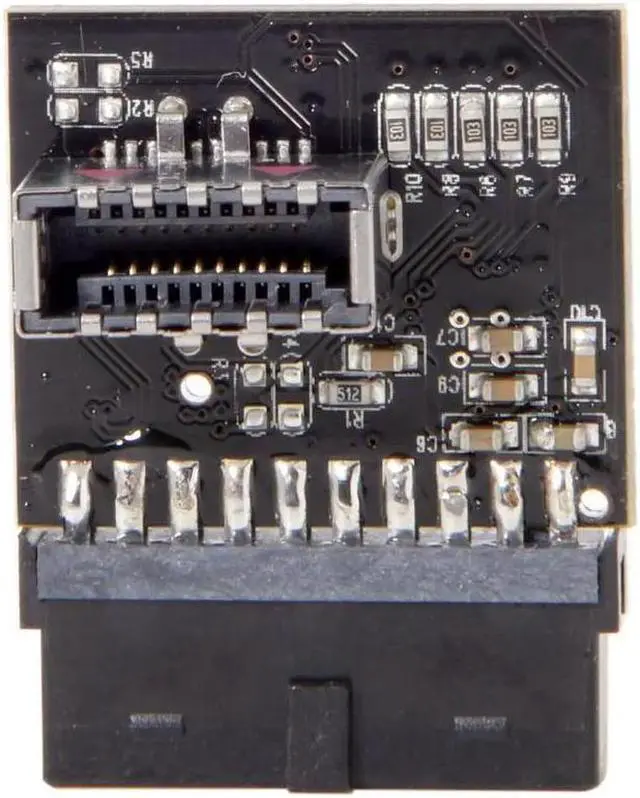 Main image of FOR USB 3.0 20Pin Header Male to USB 3.1 Front Panel Socket Extension Converter for Adapter for Motherboard Black