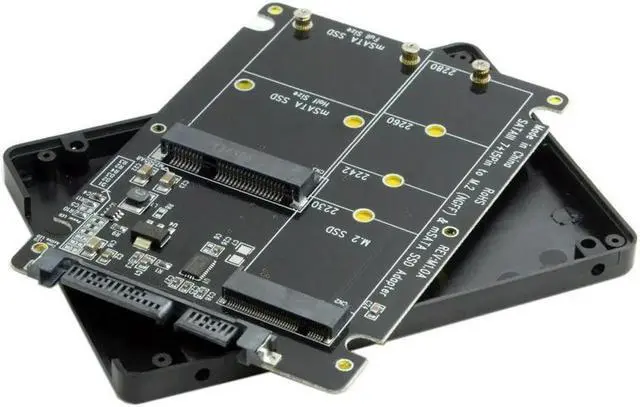 Main image of FOR M.2 NGFF B-key mSATA SSD to SATA 3.0 for Adapter Converter Case Enclosure 2 in 1 for B-key or B/M-key socket NGFF SSD