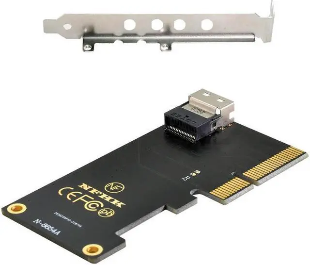 Main image of FOR SFF-8654 to PCI-E 4X to U.2 U2 Kit SFF-8639 to Slimline SAS NVME PCIe SSD for Adapter for Mainboard