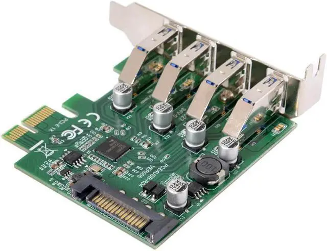 Main image of FOR Low Profile 4 Ports PCI-E to USB 3.0 HUB PCI Express Expansion Card for Adapter 5Gbps for Motherboard