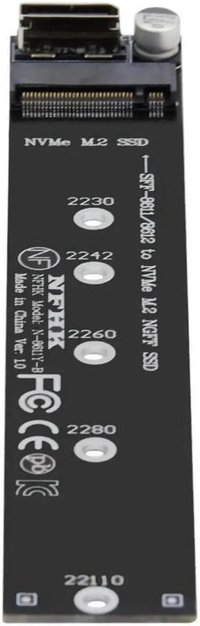 Main image of FOR NVME PCIe SSD 2280 22110mm SFF-8612 SFF-8611 to for Adapter for Mainboard M.2 Kit NGFF M-Key to