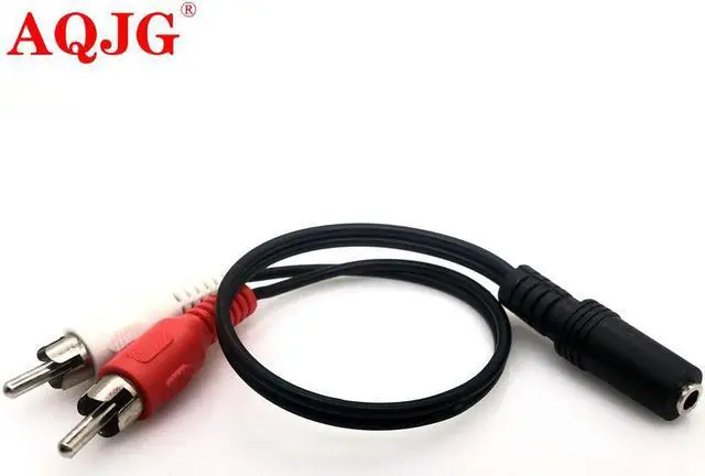 Main image of FOR Universal 3.5mm Stereo Female To 2 RCA Male Plug Adapter Headphone Y Audio Cable headphone extension cable rca audio cable