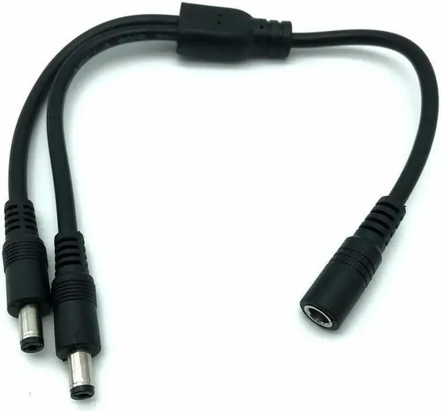 Main image of FOR All Copper DC Power Plug 1 Male To 2 Female Cable Splitter 5.5 x 2.5mm Adapter 2.1MM 30cm 70cm 5A Laptop power cord