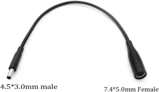 Main image of FOR 7.4*5.0 mm to 4.5*3.0 mm with Pin Black DC Power Adapter Converter Connector for Laptop