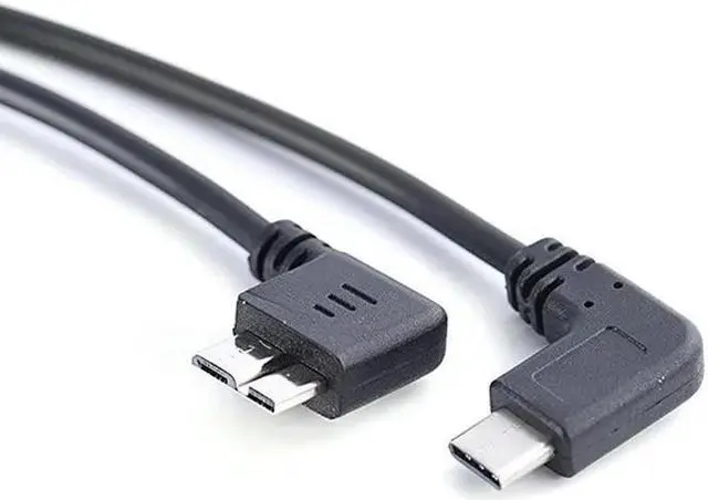 FOR 90 USB3.1 Type-C to USB 3.0 Micro B Cable 5Gbps Data Connector