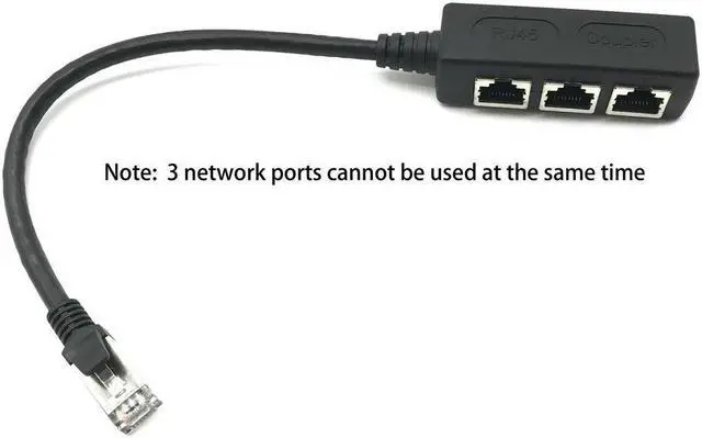 Main image of FOR Eight Network Cable Splitter One Point Two Adapter Network Extender CAT6/CAT5 RJ45 Simultaneous Internet IPTV Broadband